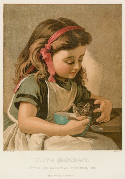 Le Petit Déjeuner de Kitty - Sophie Gengembre Anderson